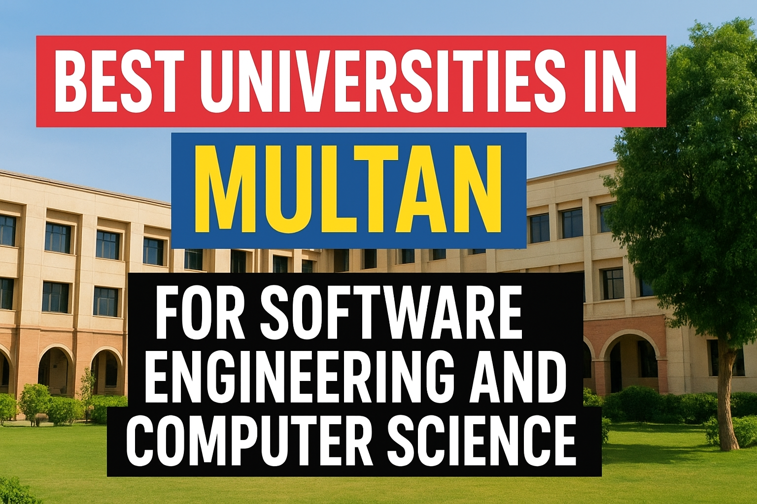 Best Universities in Multan for Software Engineering and Computer Science