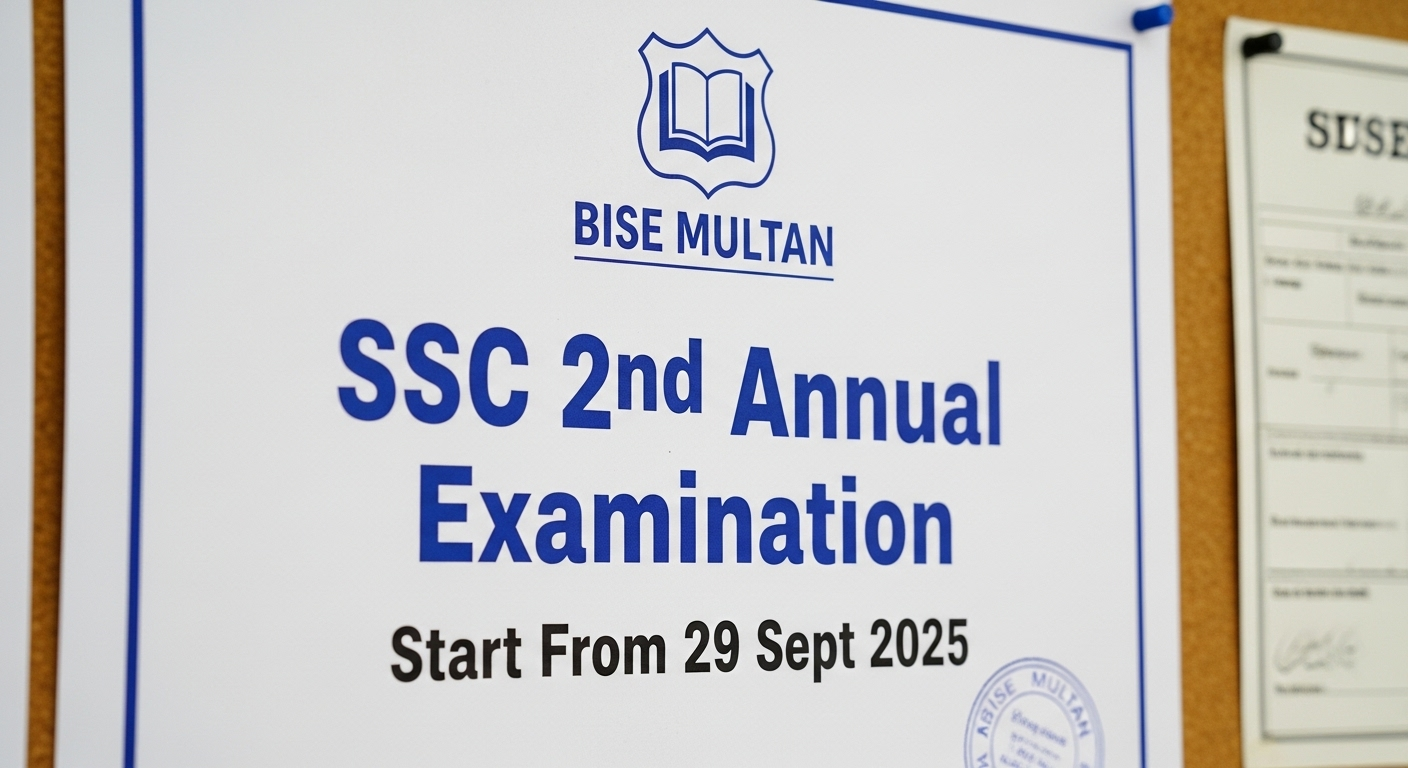 BISE Multan SSC 2nd Annual Examination 2025